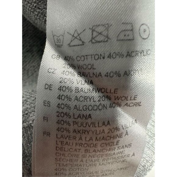 L.O.G.G. By H&M Gray Argyle Sweater Multi-color Casual Cotton Blend Size 9-10Y - Picture 6 of 11